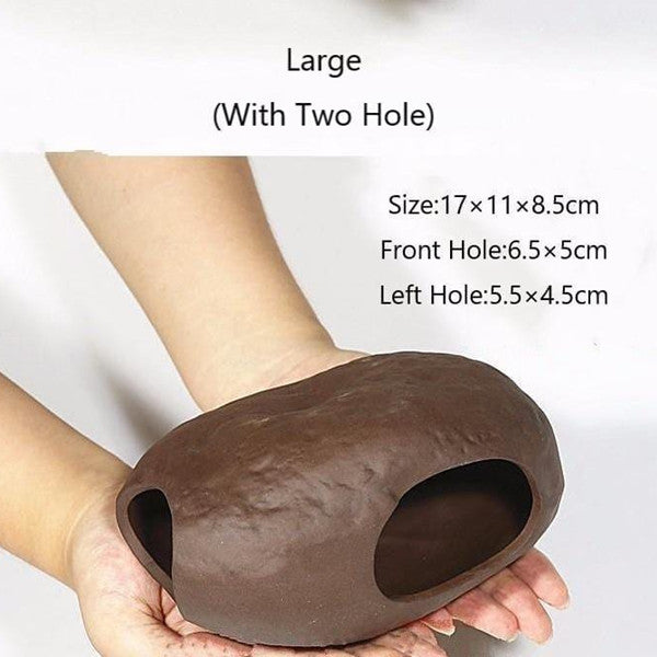 Stones Ceramic Aquarium Rock Cave Decoration Spawning Sites For Fish Shrimp Tank