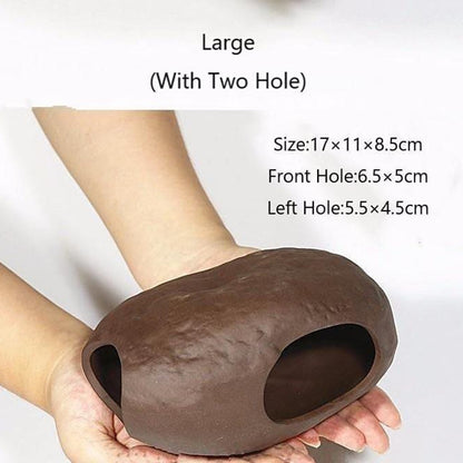 Stones Ceramic Aquarium Rock Cave Decoration Spawning Sites For Fish Shrimp Tank