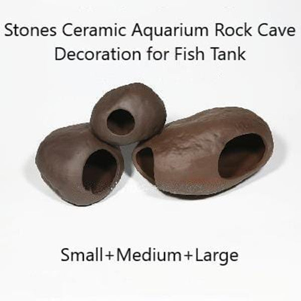 Stones Ceramic Aquarium Rock Cave Decoration Spawning Sites For Fish Shrimp Tank