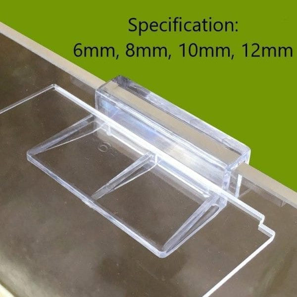 4 Pcs Plastic Aquarium Fish Tank Glass Cover Clips Support Holders