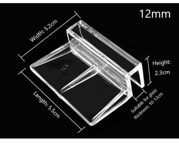 4 Pcs Plastic Aquarium Fish Tank Glass Cover Clips Support Holders