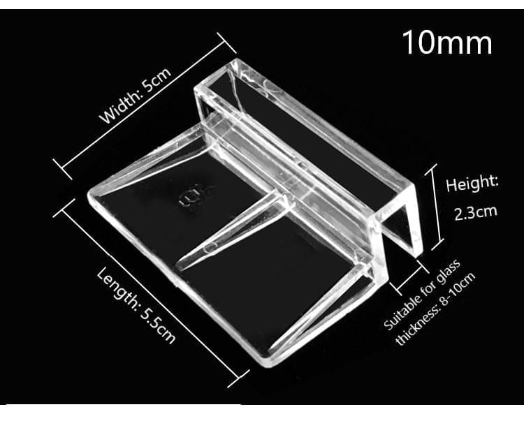 4 Pcs Plastic Aquarium Fish Tank Glass Cover Clips Support Holders