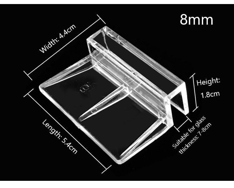 4 Pcs Plastic Aquarium Fish Tank Glass Cover Clips Support Holders