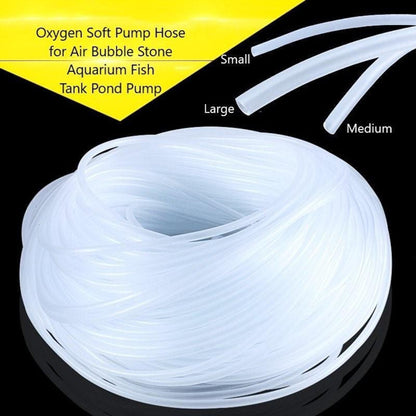 Oxygen Soft Pump Hose for Air Bubble Stone Aquarium Fish Tank Pond Pump