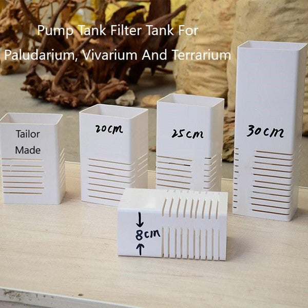Pump Tank Filter Tank For Paludarium, Vivarium And Terrarium